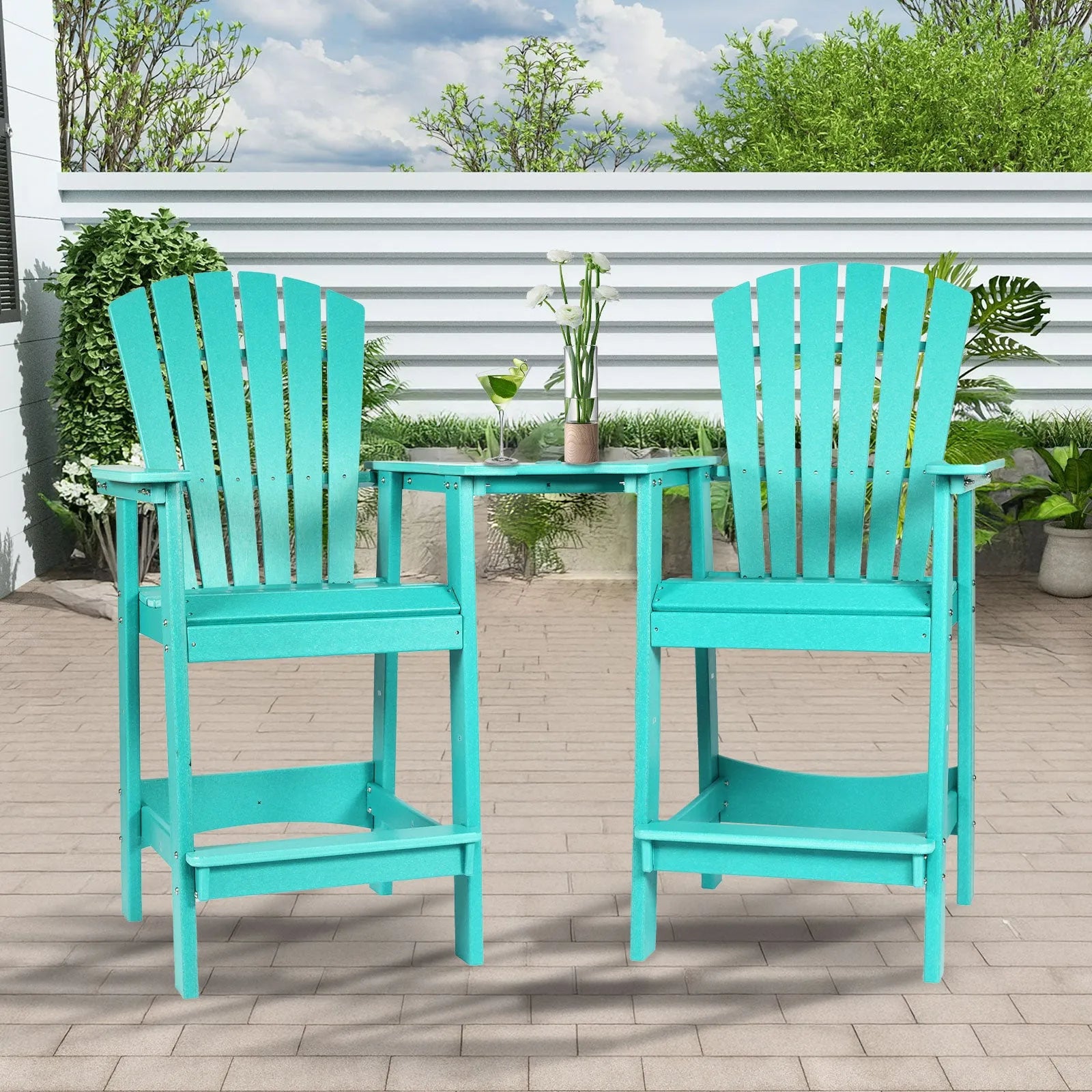 Tall_Adirondack_Chairs_Set_of_2_HDPE_Patio_Bar_Stool_with_Connecting_Tray_Aoodor_Cyan-7