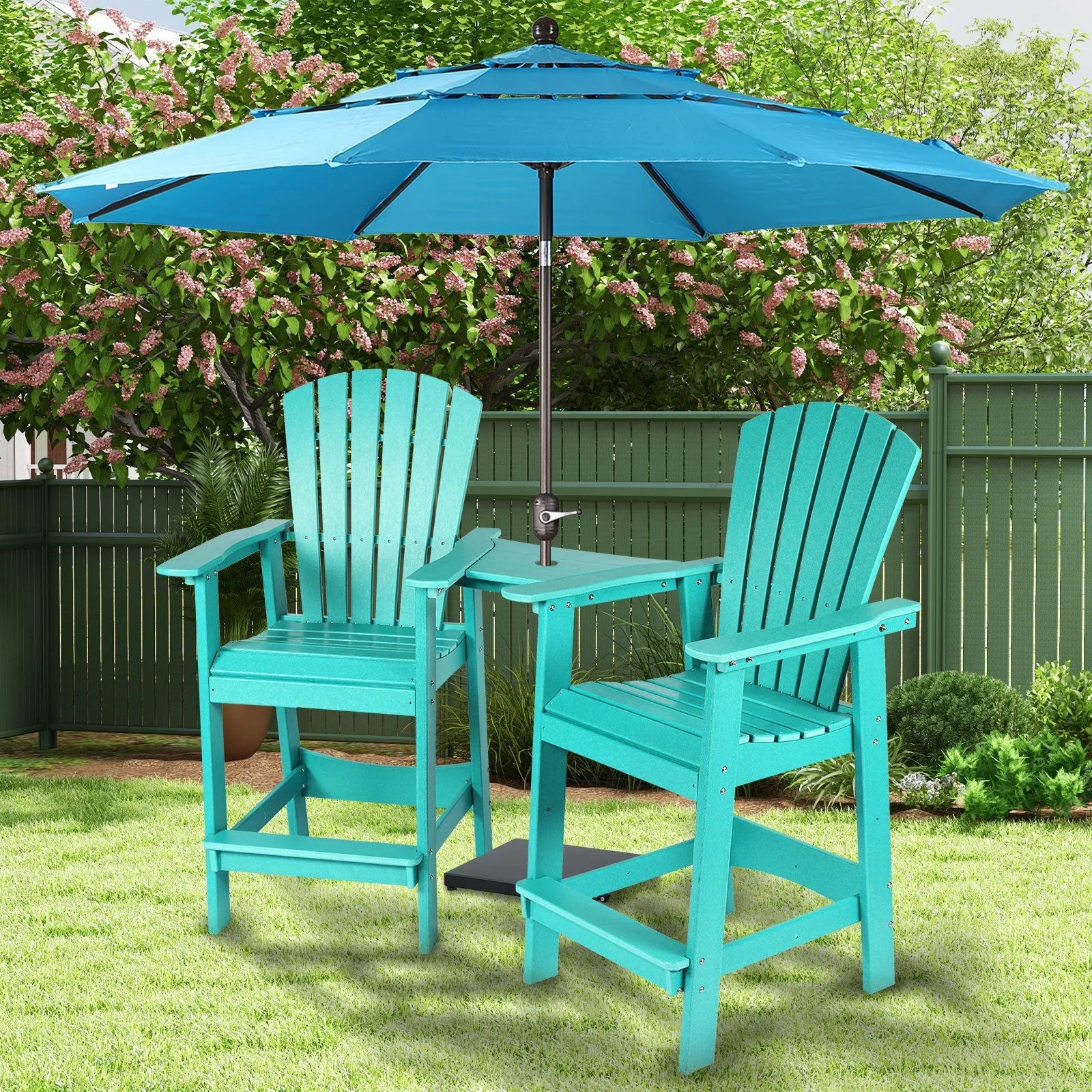 Tall_Adirondack_Chairs_Set_of_2_HDPE_Patio_Bar_Stool_with_Connecting_Tray_Aoodor_Cyan-8