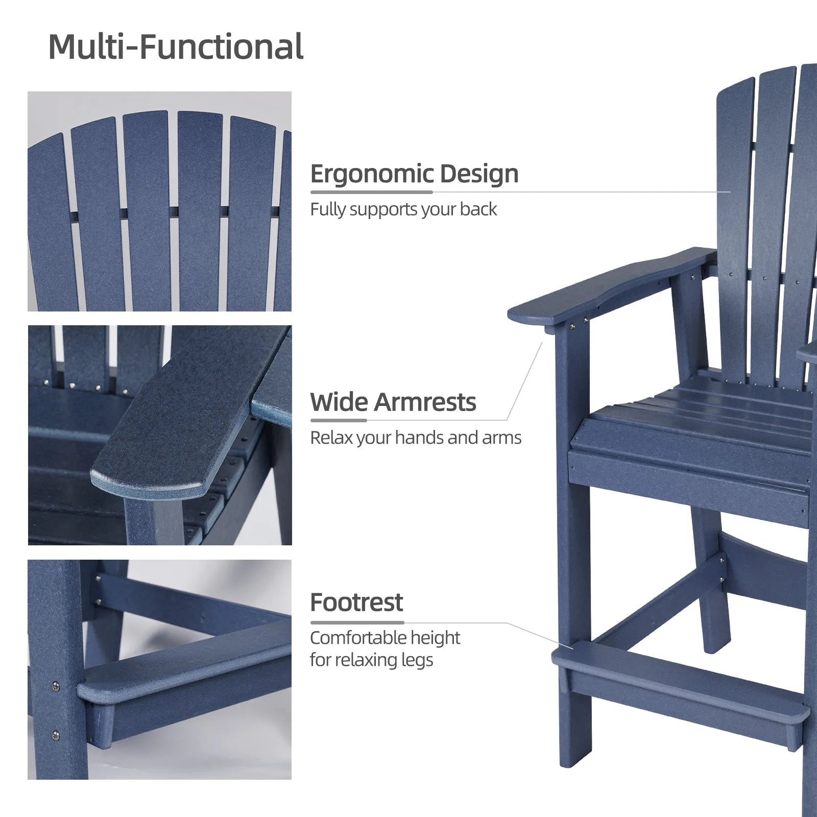 Tall_Adirondack_Chairs_Set_of_2_HDPE_Patio_Bar_Stool_with_Connecting_Tray_Aoodor_Dark_Blue-3